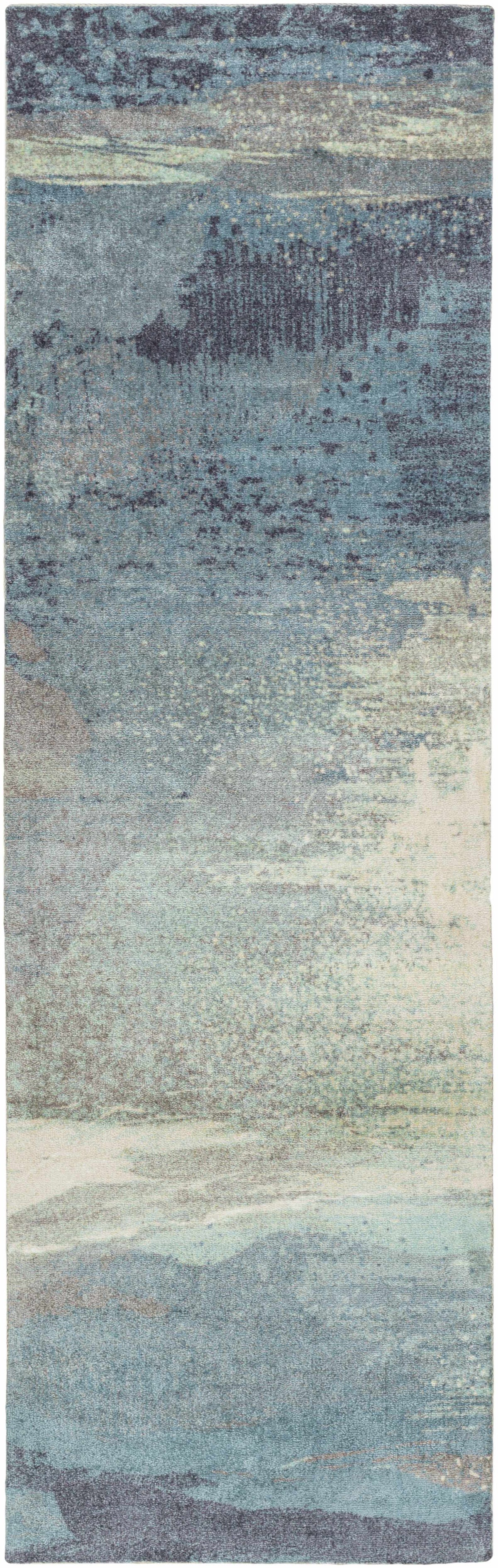 Alvaton Abstract Blue Rug, photo 4 of 15