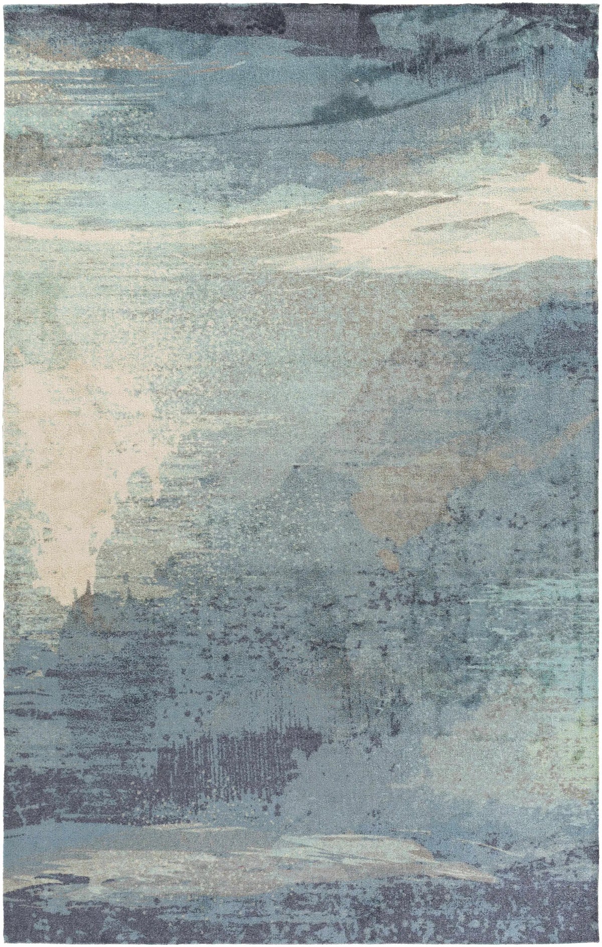 Alvaton Abstract Blue Rug, photo 13 of 15