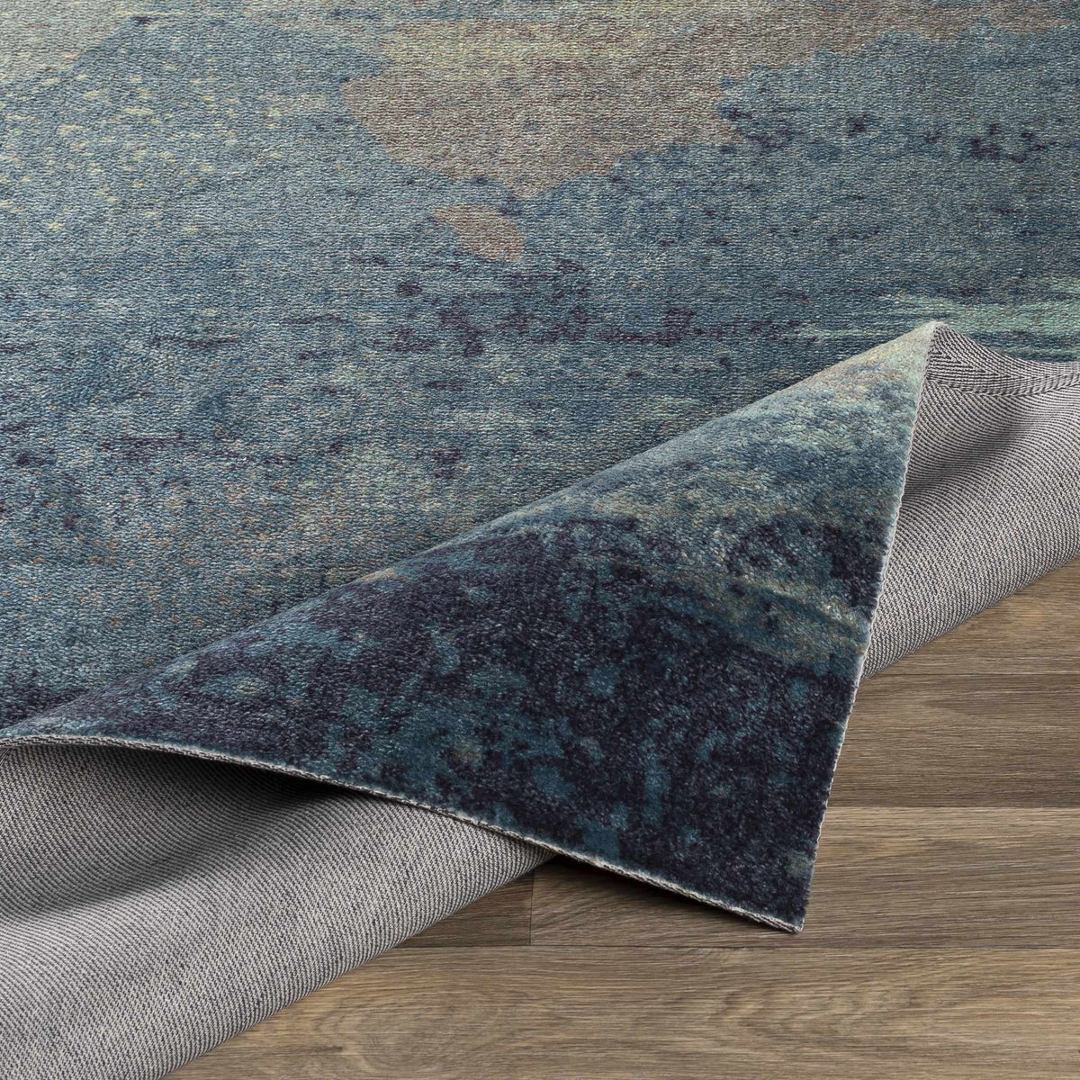 Alvaton Abstract Blue Rug, photo 9 of 15