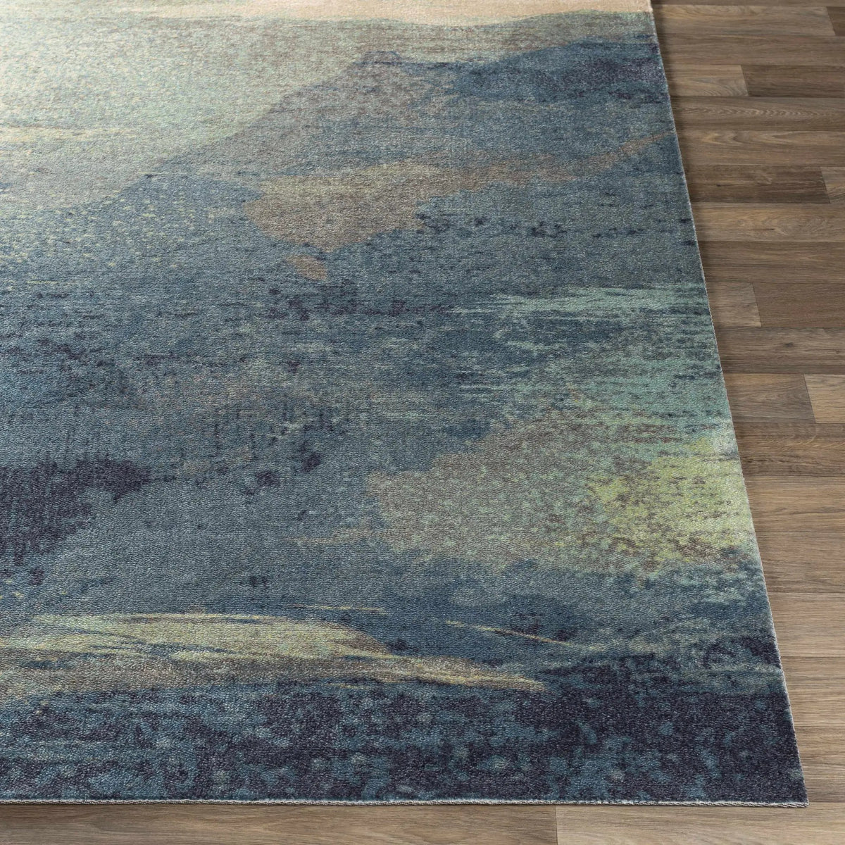 Alvaton Abstract Blue Rug, photo 11 of 15