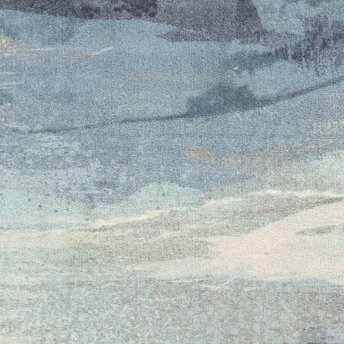 Alvaton Abstract Blue Rug, sample swatch