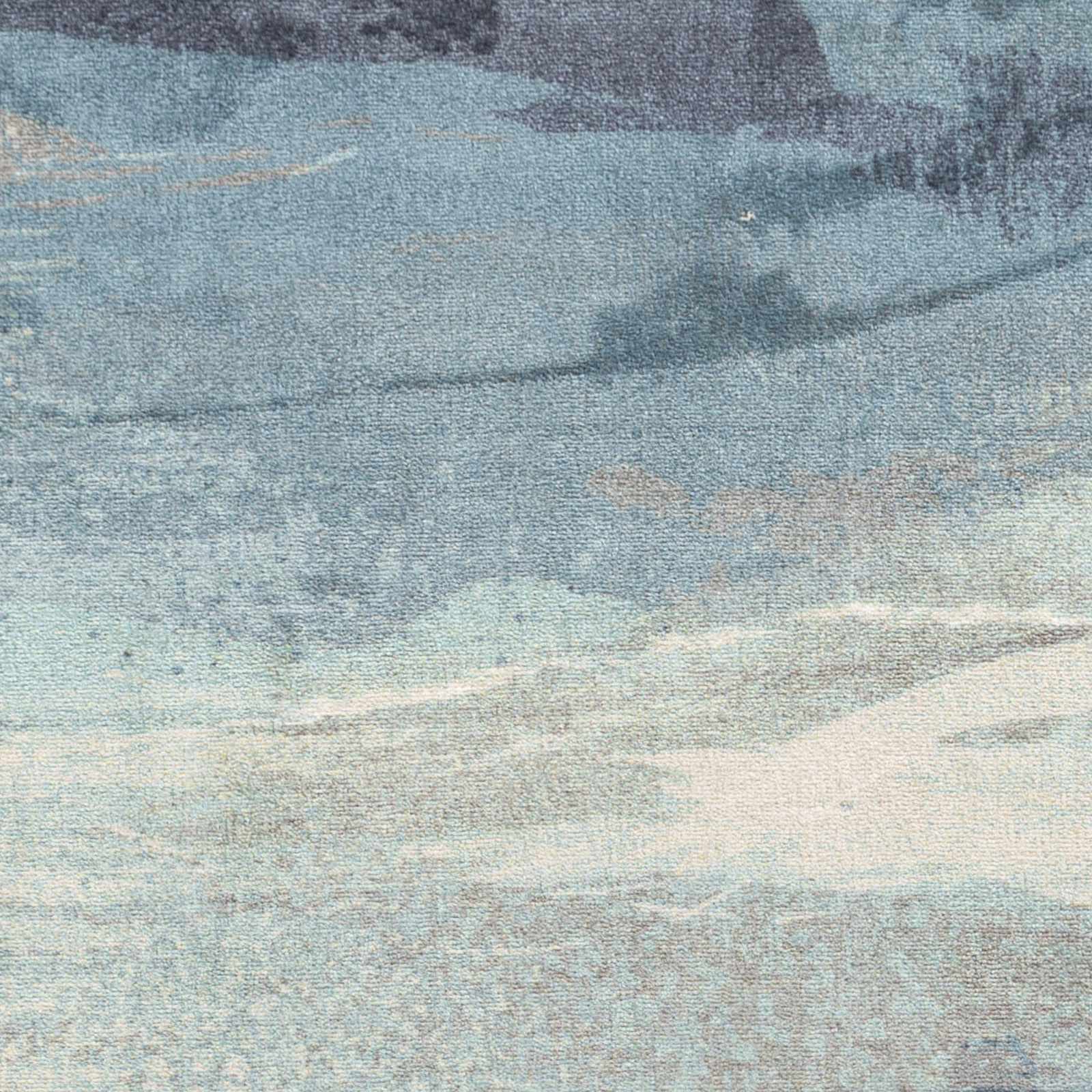 Alvaton Abstract Blue Rug by Boutique Rugs