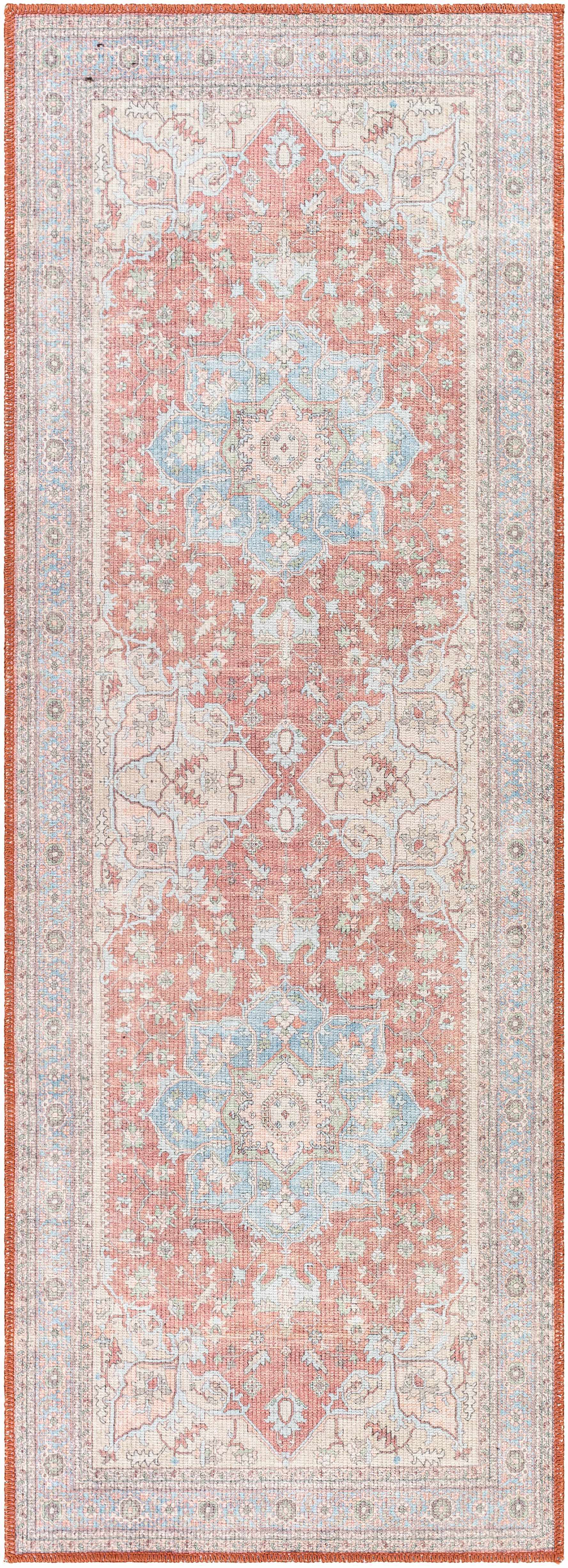 Brown Bagamanoc Medallion Washable Area Rug by Hauteloom