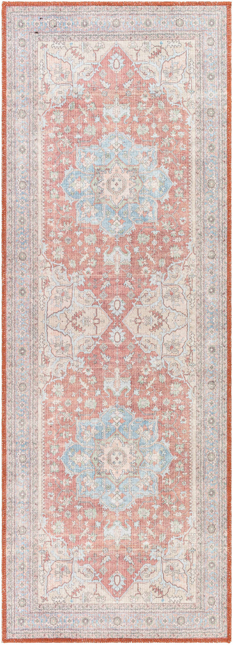 Brown Bagamanoc Medallion Washable Area Rug by Hauteloom