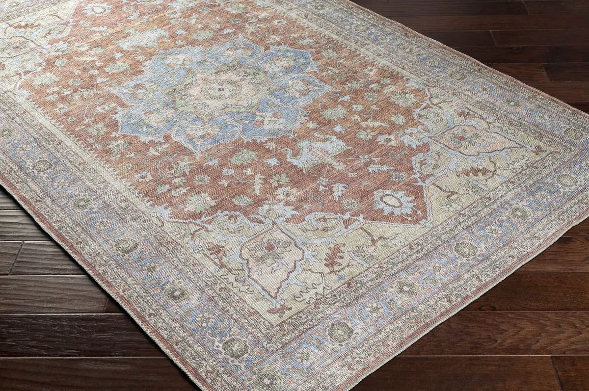 Brown Bagamanoc Medallion Washable Area Rug, photo 3 of 18