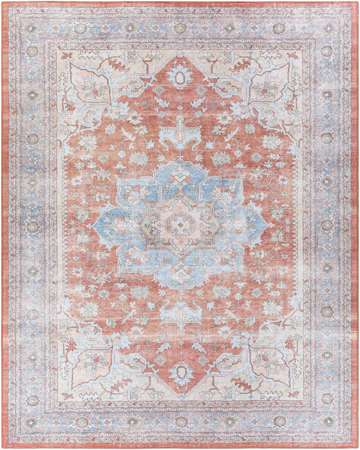 Brown Bagamanoc Medallion Washable Area Rug, photo 15 of 18