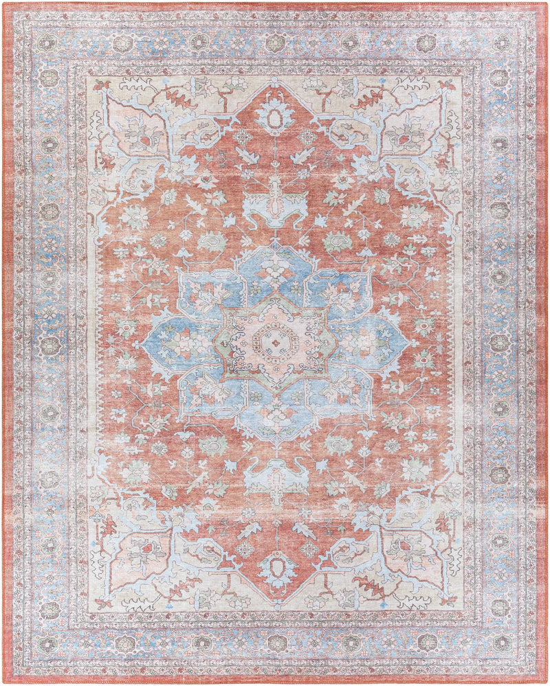 Brown Bagamanoc Medallion Washable Area Rug by Hauteloom