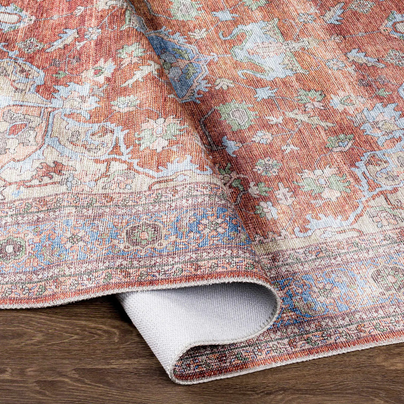 Brown Bagamanoc Medallion Washable Area Rug by Hauteloom