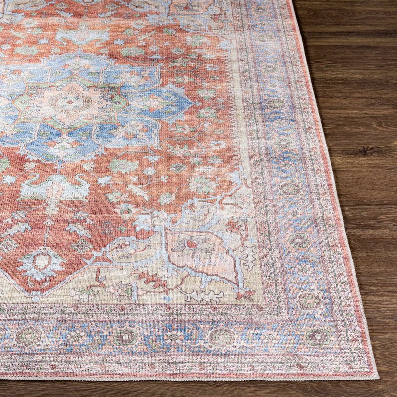 Brown Bagamanoc Medallion Washable Area Rug by Hauteloom