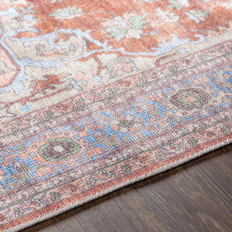 Brown Bagamanoc Medallion Washable Area Rug by Hauteloom