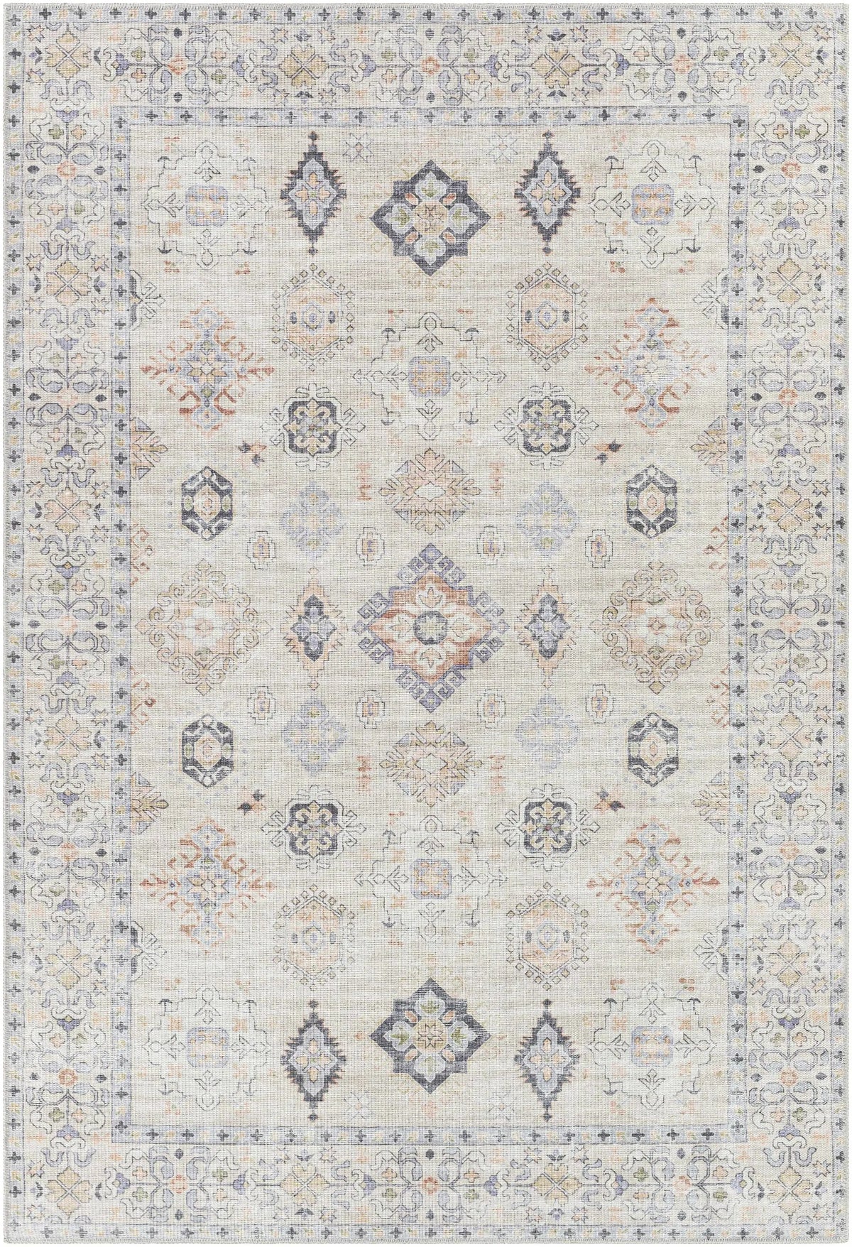Beige Beckett Vintage Washable Area Rug, photo 13 of 18