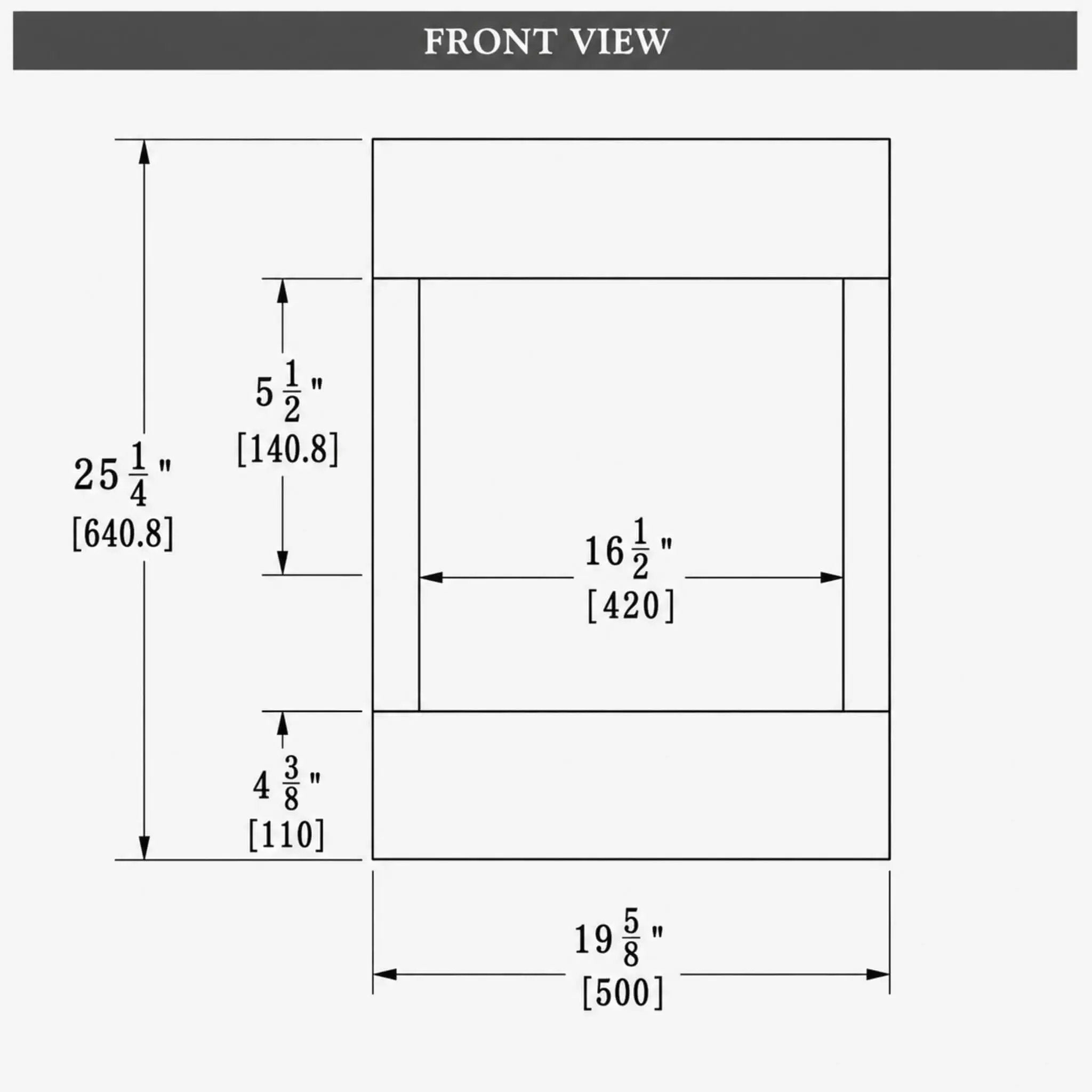 Amantii Cube 2025WM Freestanding Electric Fireplace [CUBE-2025WM] (SAK16508) by SAKSBY WHOLESALE