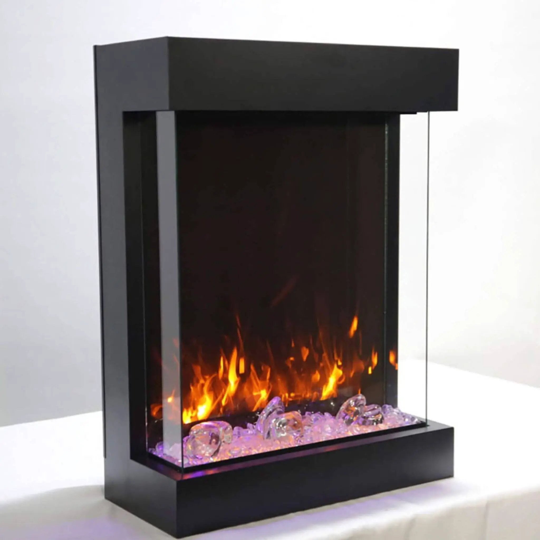 Amantii Cube 2025WM Freestanding Electric Fireplace [CUBE-2025WM] (SAK16508) by SAKSBY WHOLESALE