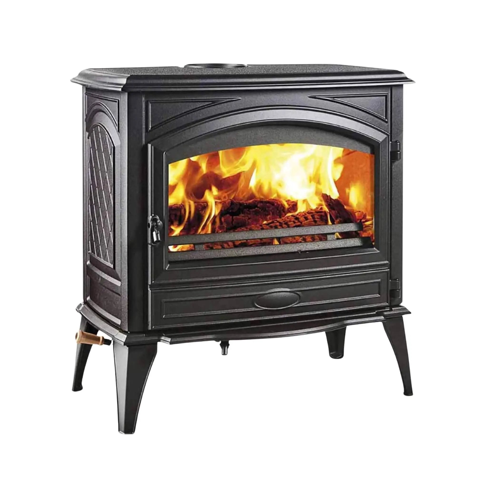 Amantii Lynwood Wood Burning Cast Iron Stove Fireplace [LYNWOOD-W76] (SAK25618) by SAKSBY WHOLESALE
