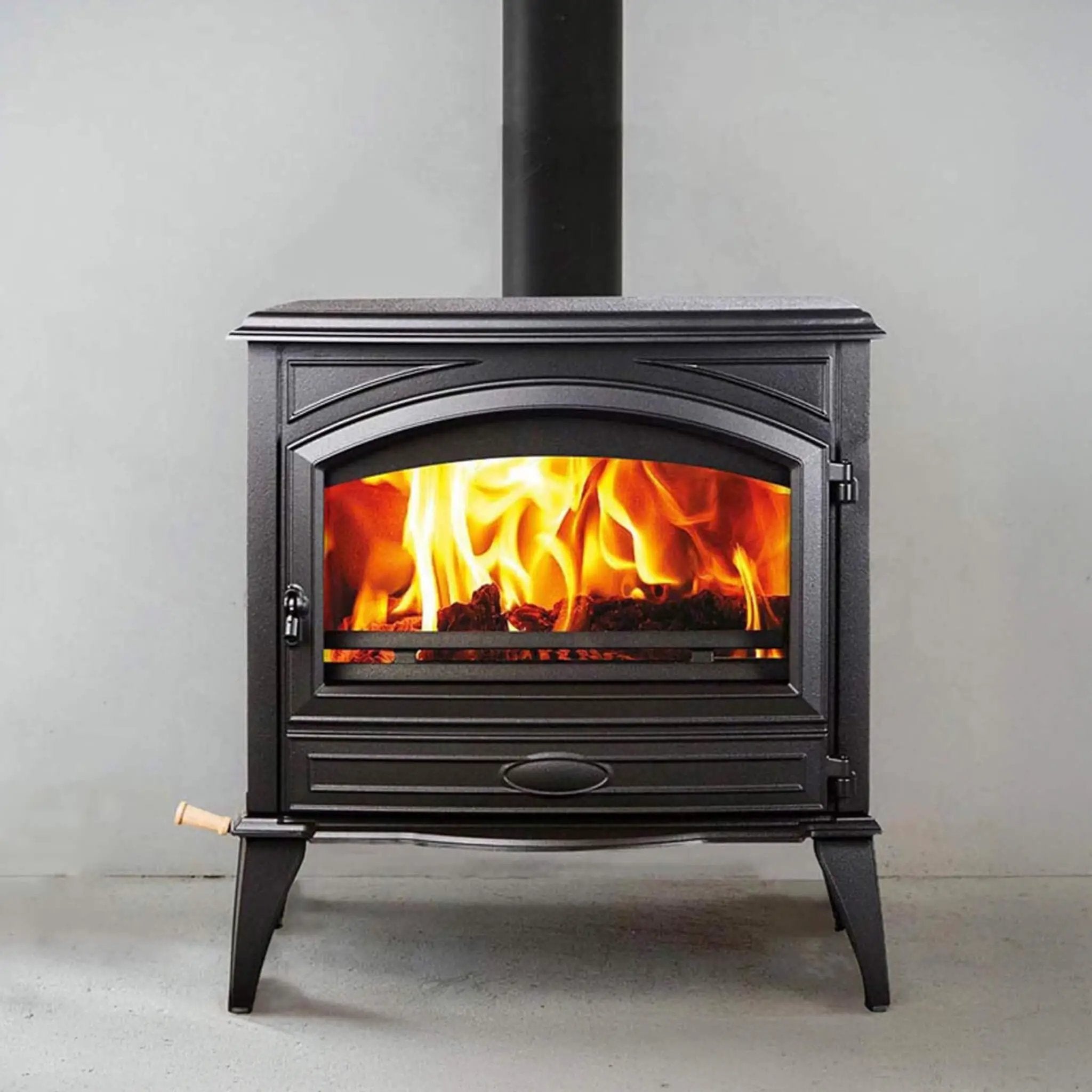Amantii Lynwood Wood Burning Cast Iron Stove Fireplace [LYNWOOD-W76] (SAK25618) by SAKSBY WHOLESALE