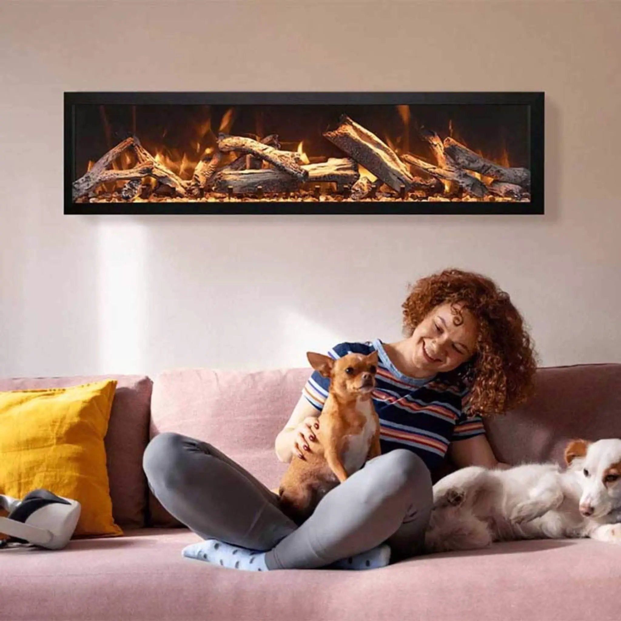 Amantii Panorama BI Deep 60-Inch Smart Electric Fireplace [BI-60-DEEP-OD] (SAK75391) by SAKSBY WHOLESALE
