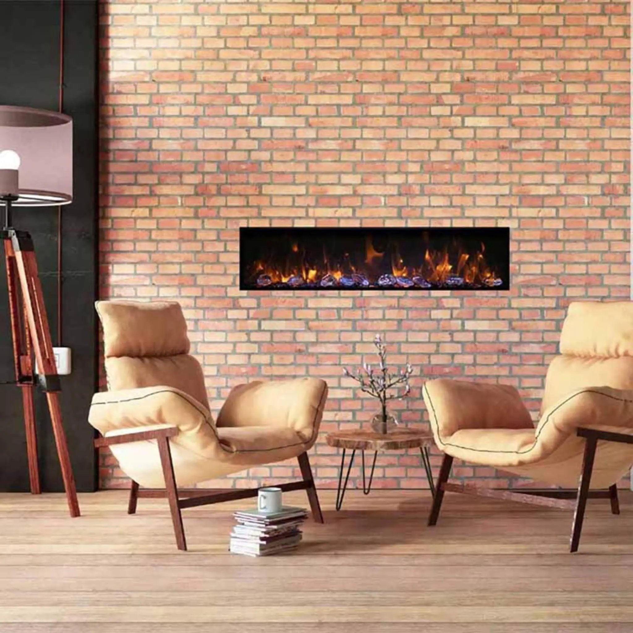 Amantii Panorama BI Deep 60-Inch Smart Electric Fireplace [BI-60-DEEP-OD] (SAK75391) by SAKSBY WHOLESALE