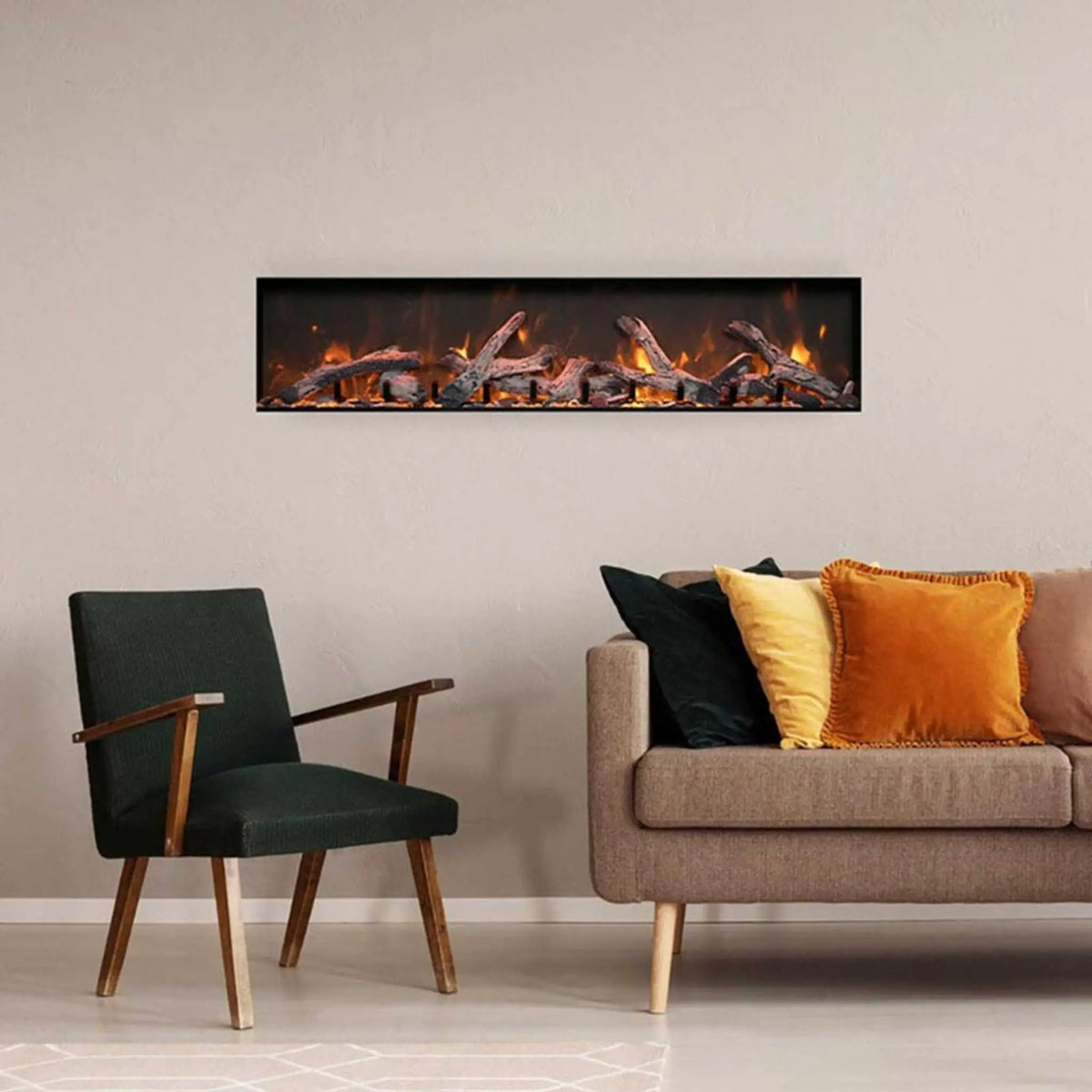 Amantii Panorama BI Deep XT Smart Electric Fireplace [BI-60/72/88-DEEP-XT] (SAK73845) by SAKSBY WHOLESALE