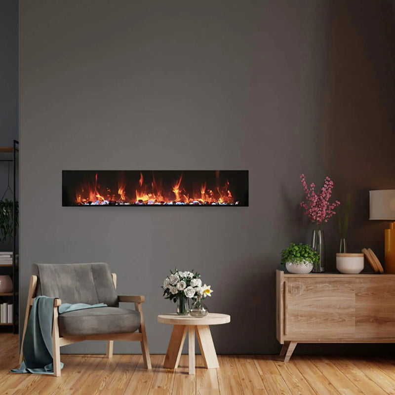 Amantii Panorama BI Extra Slim 60-Inch Smart Electric Fireplace [BI-60-XTRASLIM] (SAK59128) by SAKSBY WHOLESALE