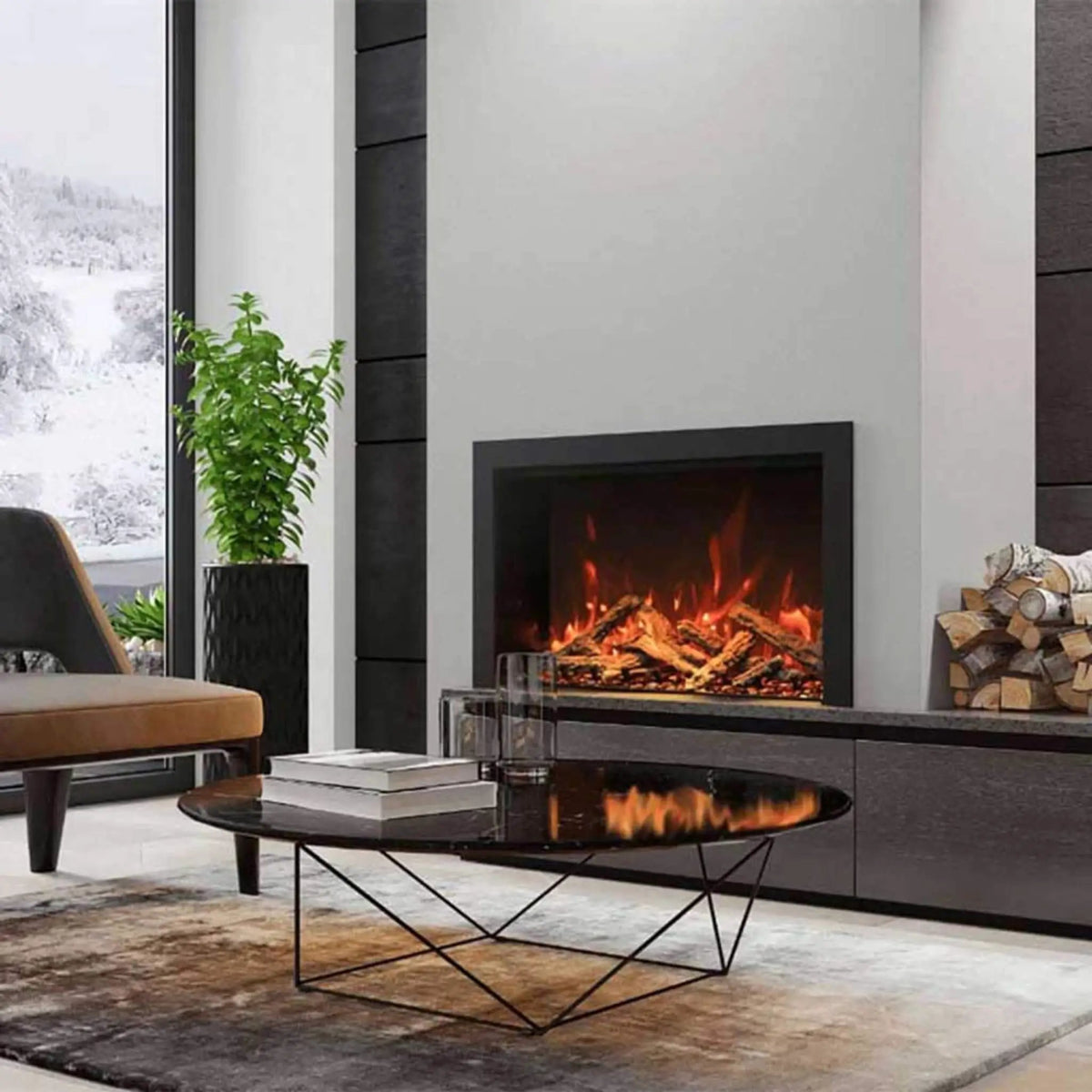Amantii TRD Smart Electric Fireplace Insert [TRD-26/30/38/44] (SAK83819) by SAKSBY WHOLESALE