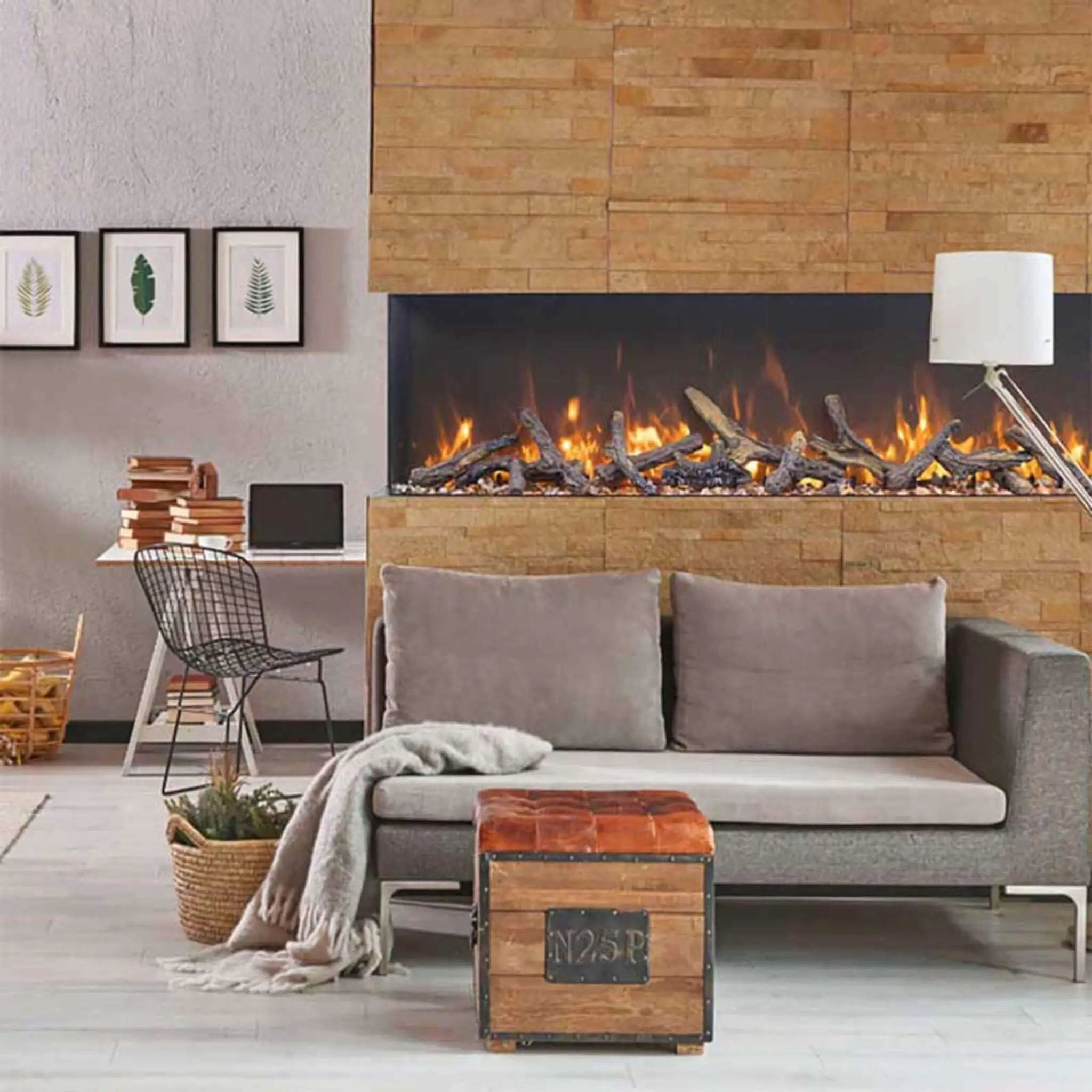 Amantii Tru-View Extra Tall XL 50-Inch Electric Fireplace [50-TRV-XT-XL-WIFI] (SAK53814) by SAKSBY WHOLESALE