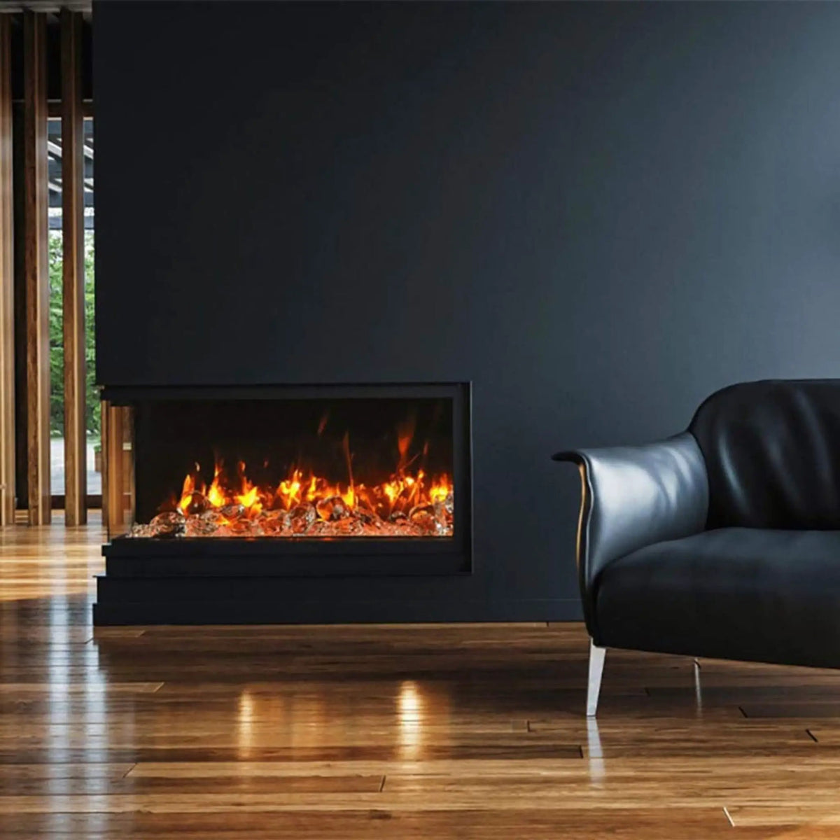 Amantii Tru-View Slim Smart 3-Sided Built-In Electric Fireplace [50/60-TRV-SLIM] (SAK28645) by SAKSBY WHOLESALE