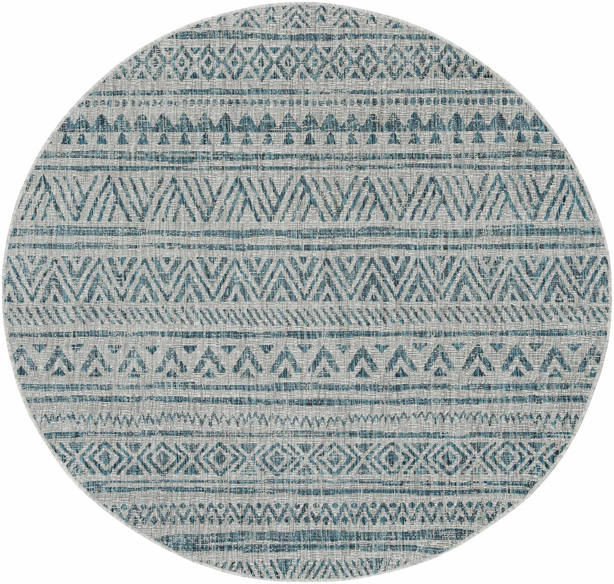 Novato Aqua All Over Pattern Performance Outdoor Rug, photo 3 of 18