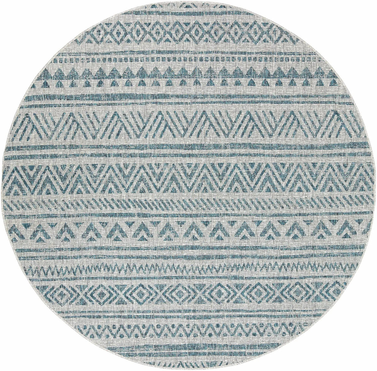 Novato Aqua All Over Pattern Performance Outdoor Rug, photo 5 of 18