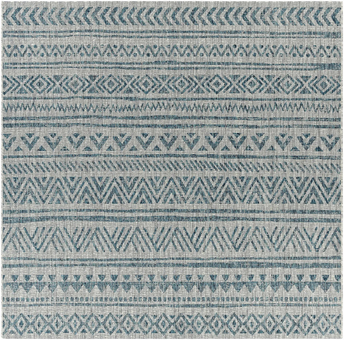 Novato Aqua All Over Pattern Performance Outdoor Rug, photo 6 of 18