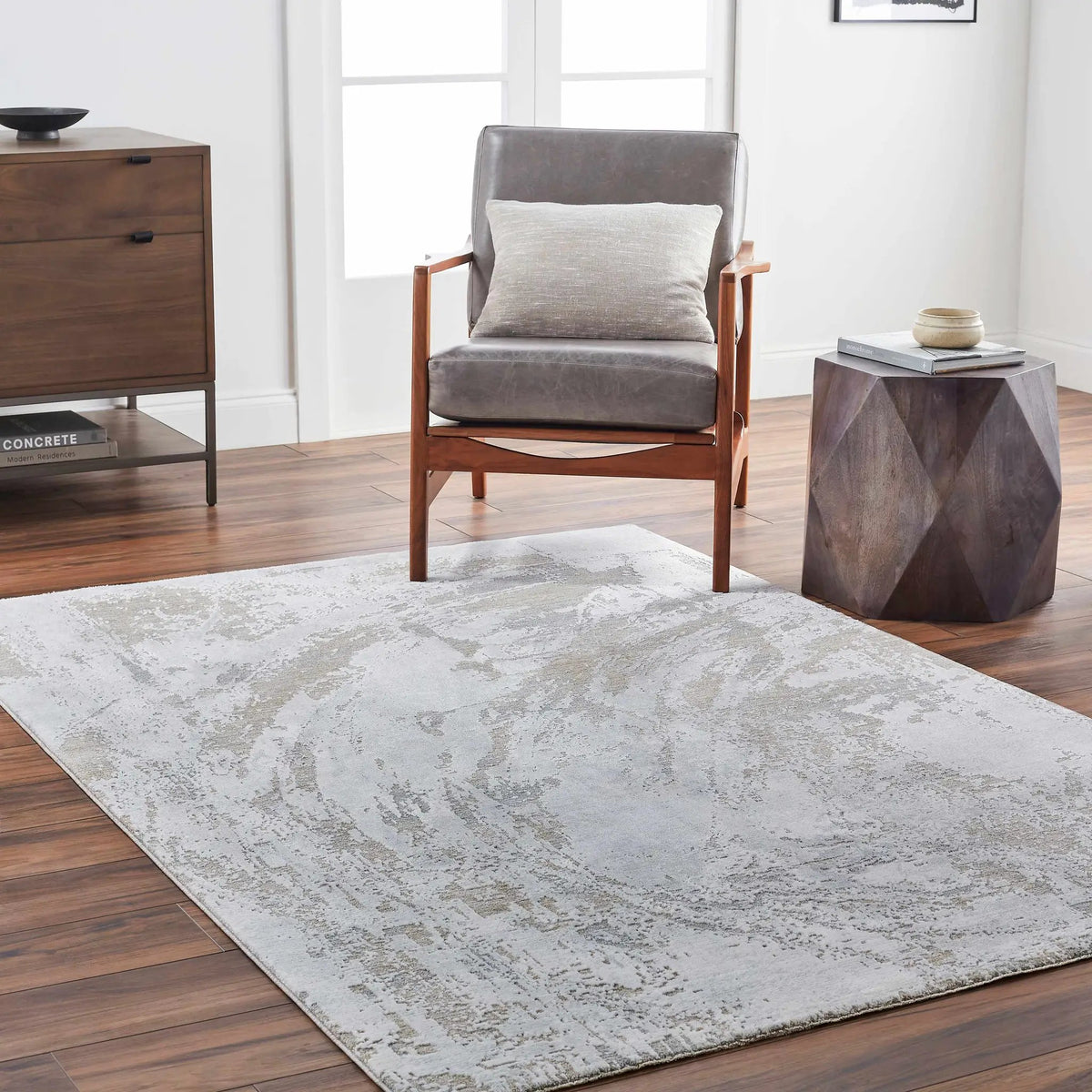 Ambra Thick Luxe Boutique Rug, installed in a room