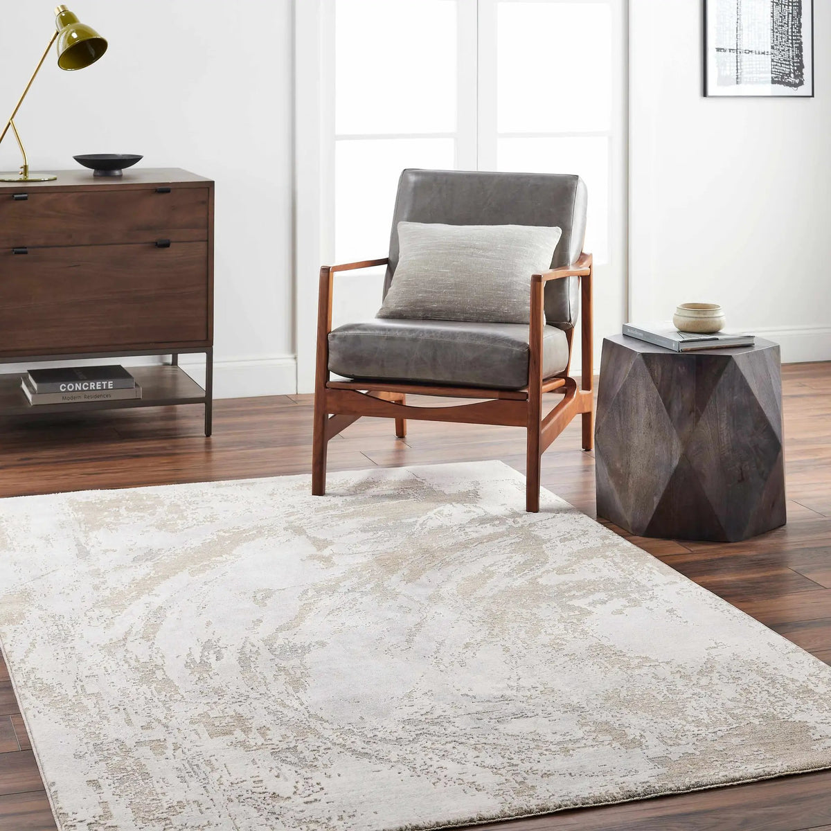 Ambra Thick Luxe Boutique Rug, installed in a room 2