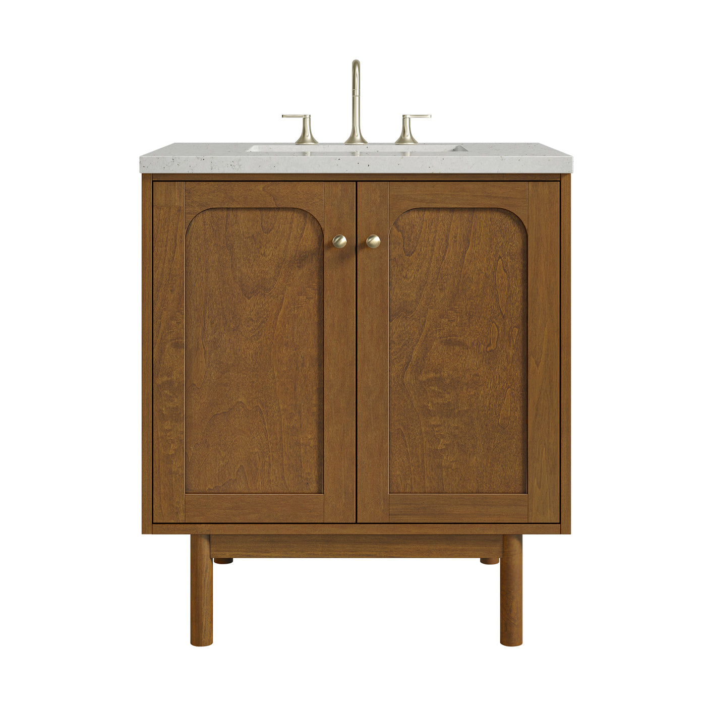 James Martin Laurent 30" Dual Mount Single Bathroom Vanity, Honey Oak, view 24