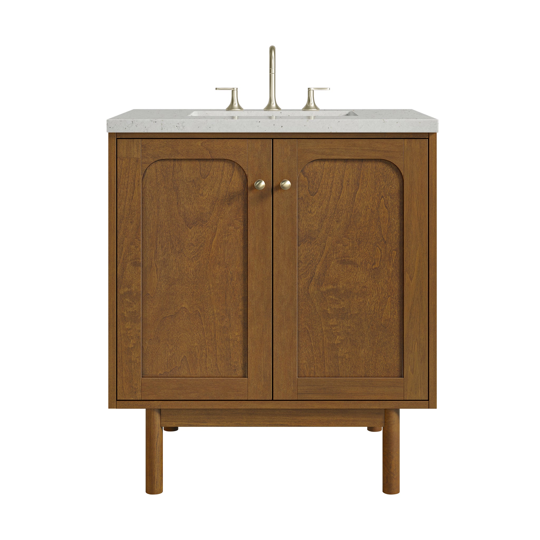James Martin Laurent 30" Dual Mount Single Bathroom Vanity, Honey Oak, view 24