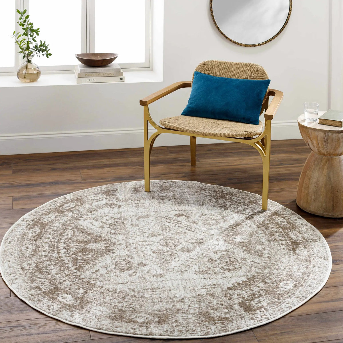 Ameya Brown Turkish Style Rug - Clearance, installed in a room 4