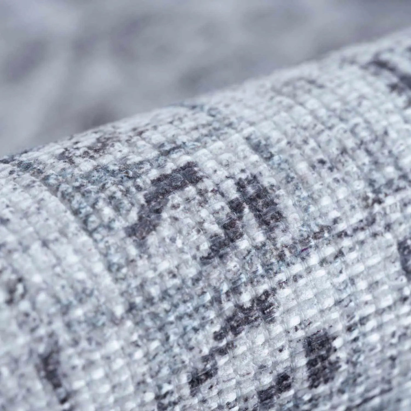 Barny Gray Denim Washable Rug - Clearance by Boutique Rugs