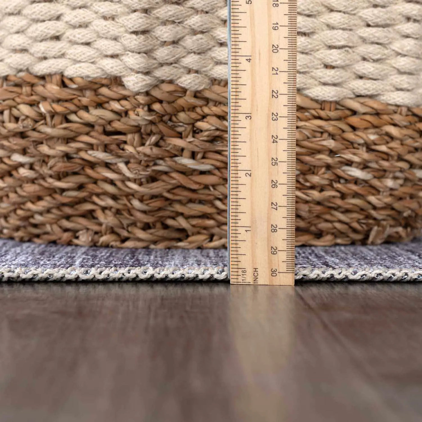 Barny Gray Blue Washable Rug - Clearance by Boutique Rugs