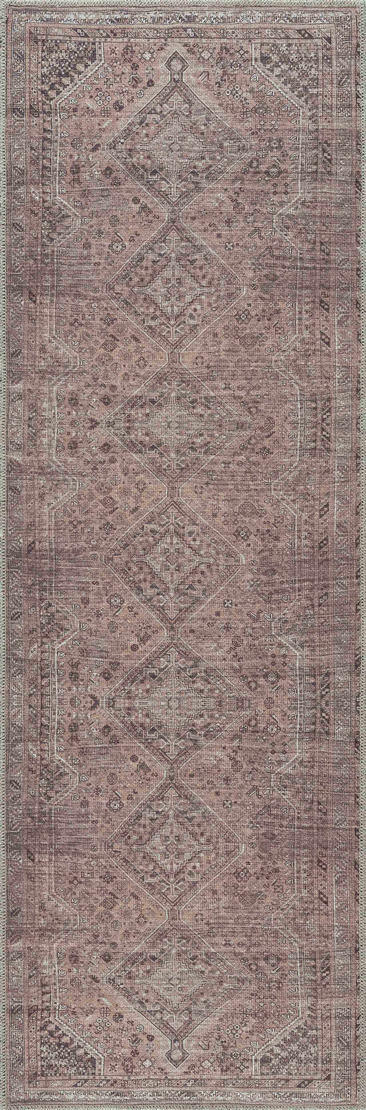 Barny Brown Flat Pile Washable Rug - Clearance, photo 5 of 15