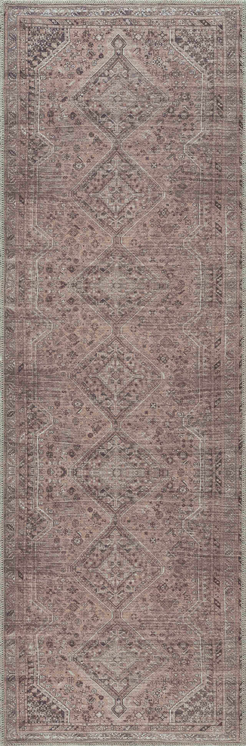 Barny Brown Flat Pile Washable Rug - Clearance by Boutique Rugs