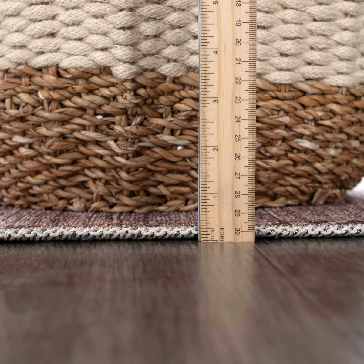 Barny Brown Flat Pile Washable Rug - Clearance, photo 8 of 15