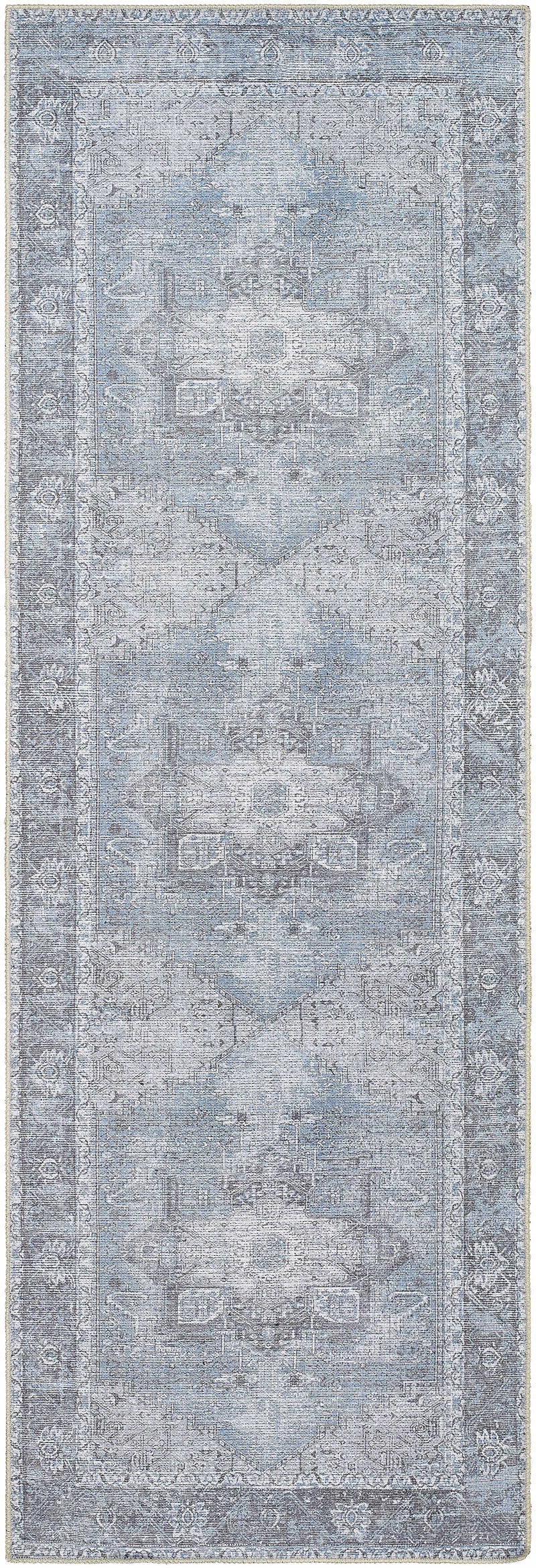 Rosman Blue Washable Area Rug by Hauteloom