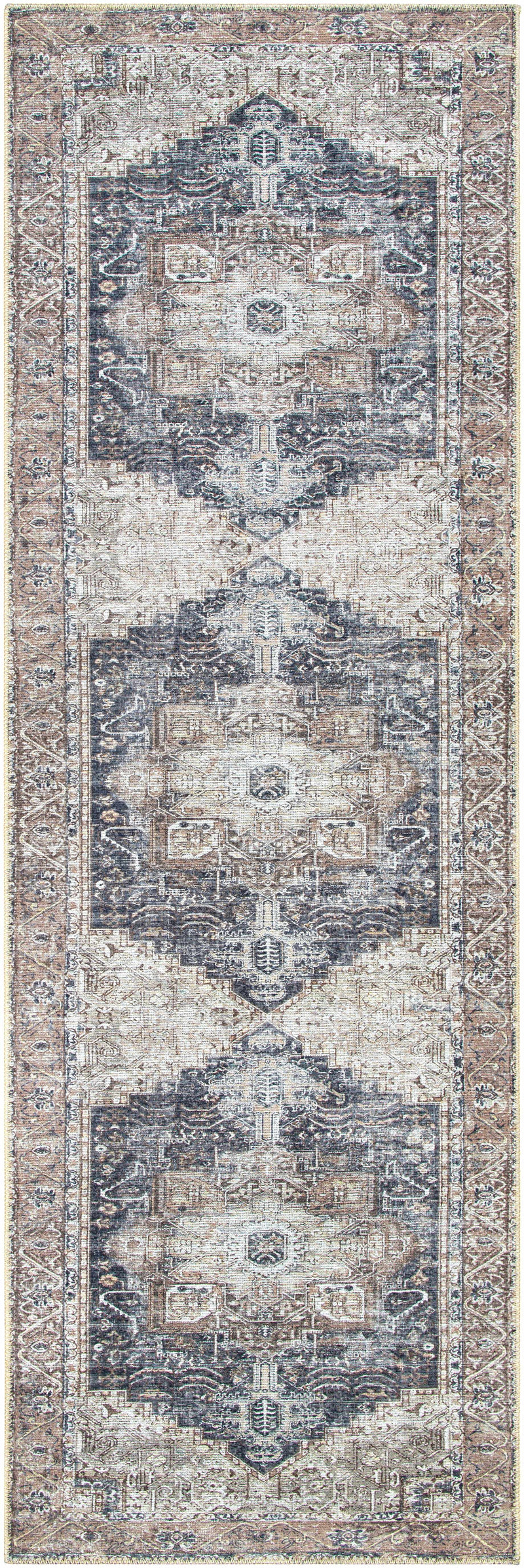 Beige Rosman Washable Area Rug by Hauteloom