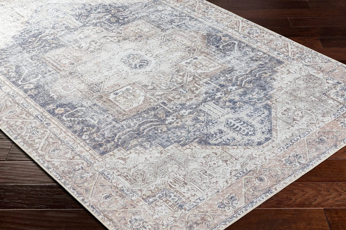 Beige Rosman Washable Area Rug, photo 12 of 14