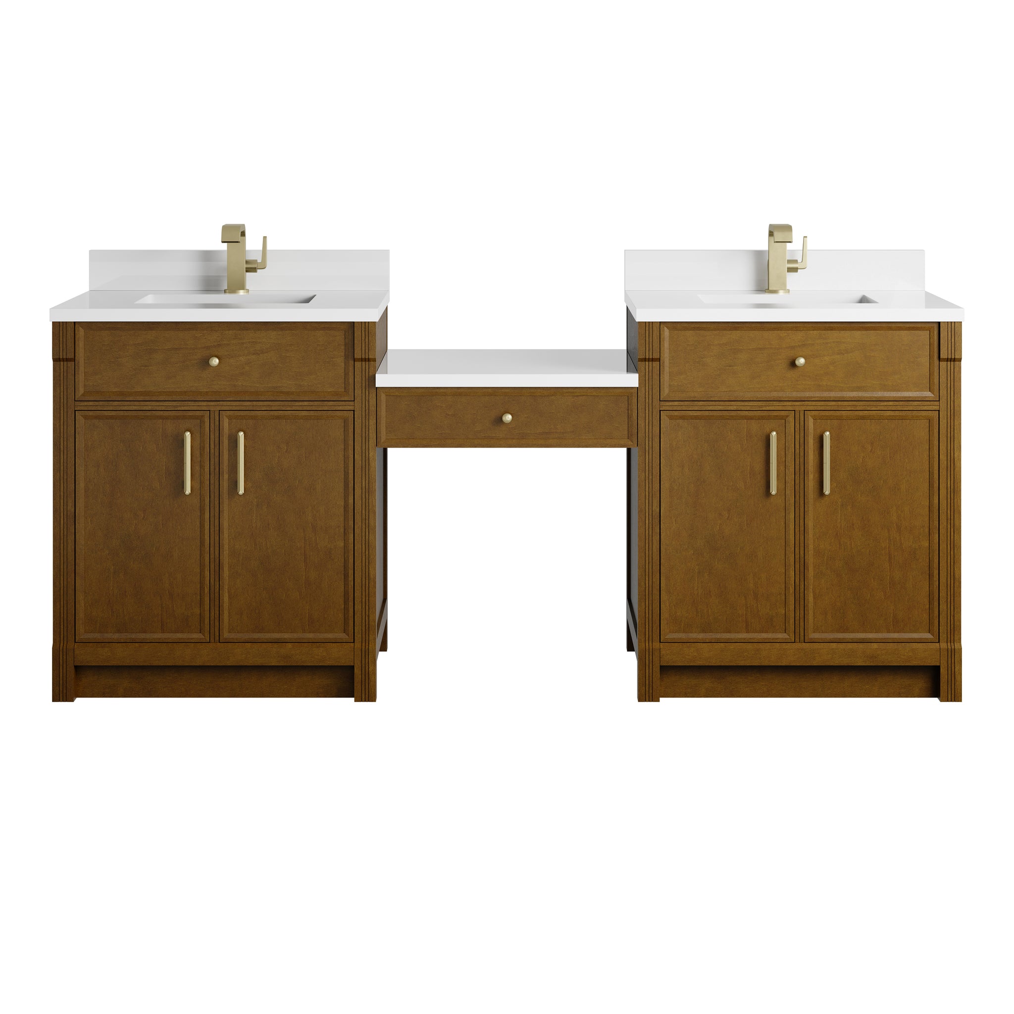 James Martin Bellshire 84" Single Bathroom Vanity, Honey Oak, view 2