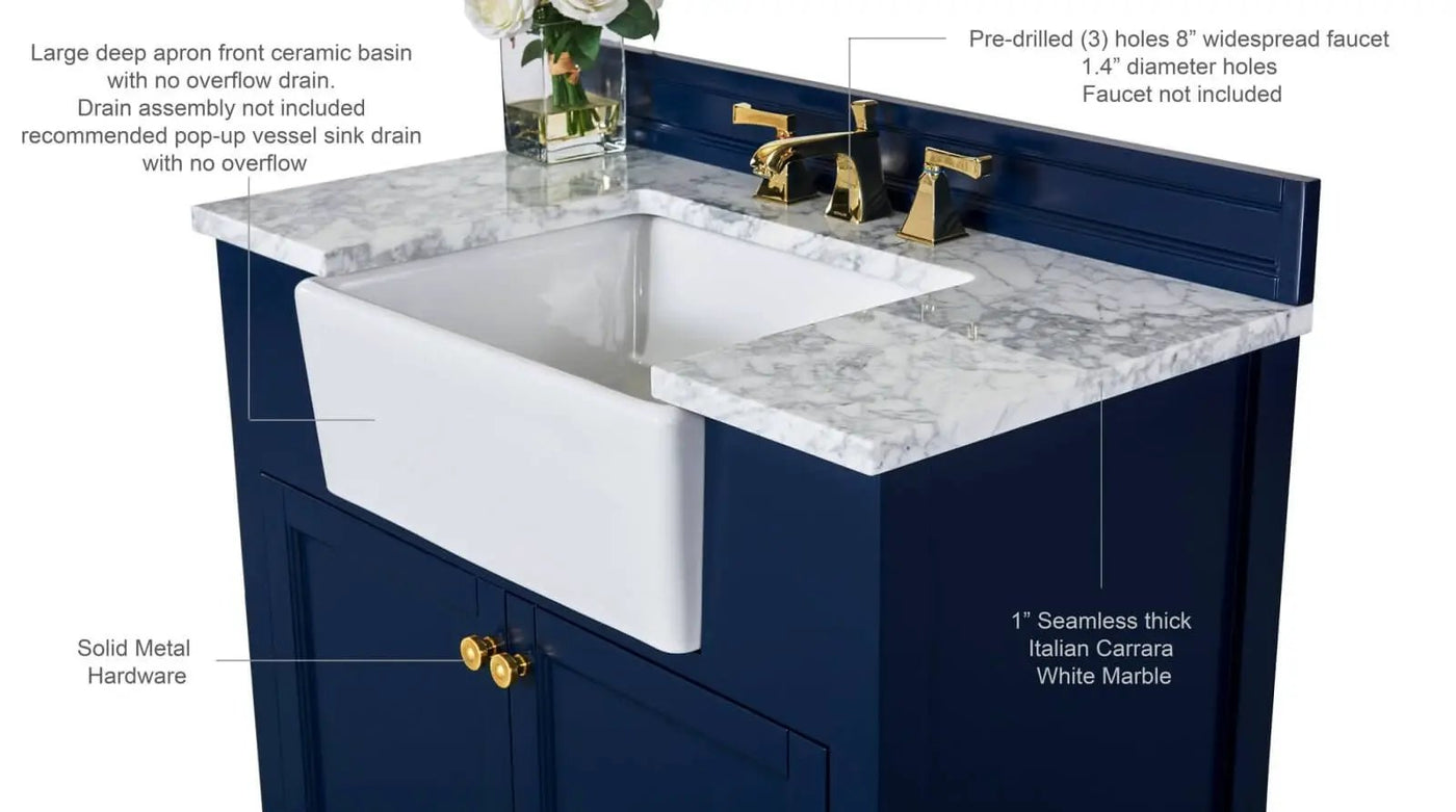 Adeline 36" Bath Vanity Set by Ancerre Designs