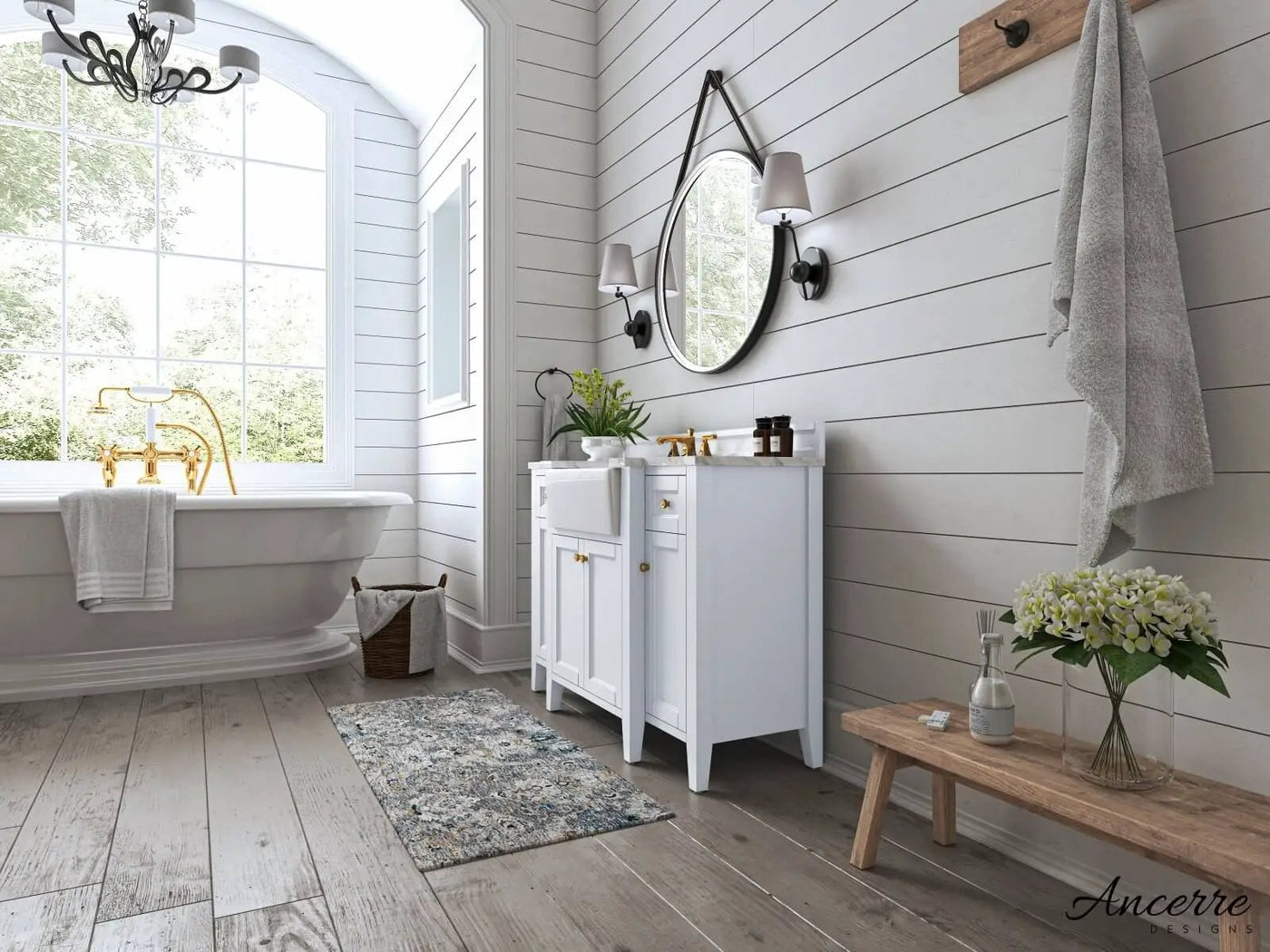 Adeline 48" Bath Vanity Set by Ancerre Designs