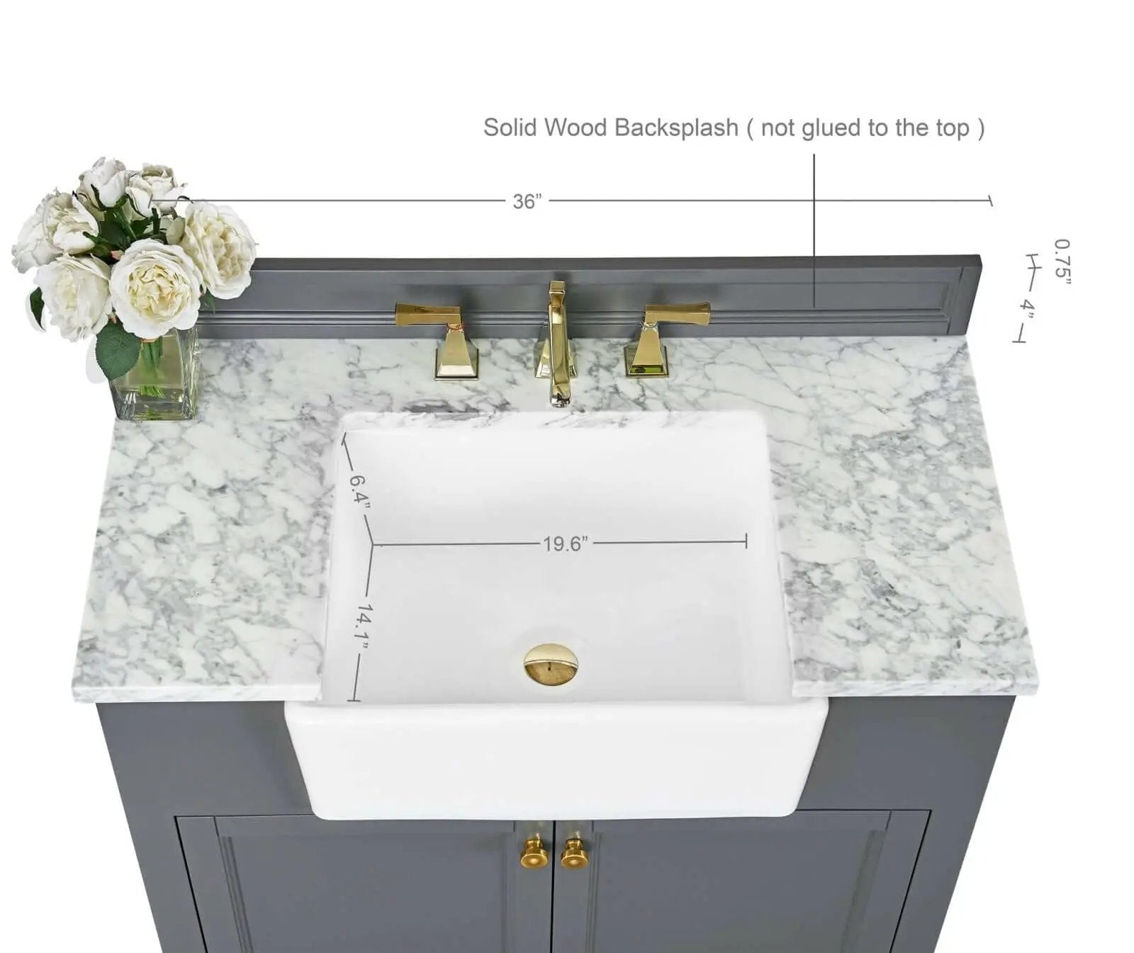 Adeline 36" Bath Vanity Set by Ancerre Designs