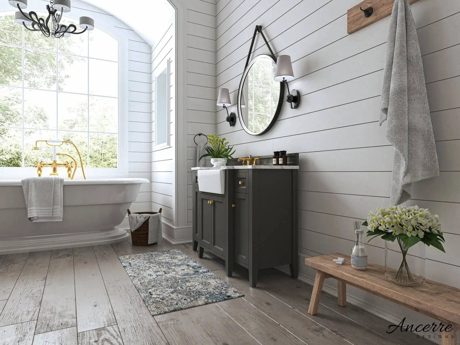 Adeline 48" Bath Vanity Set by Ancerre Designs