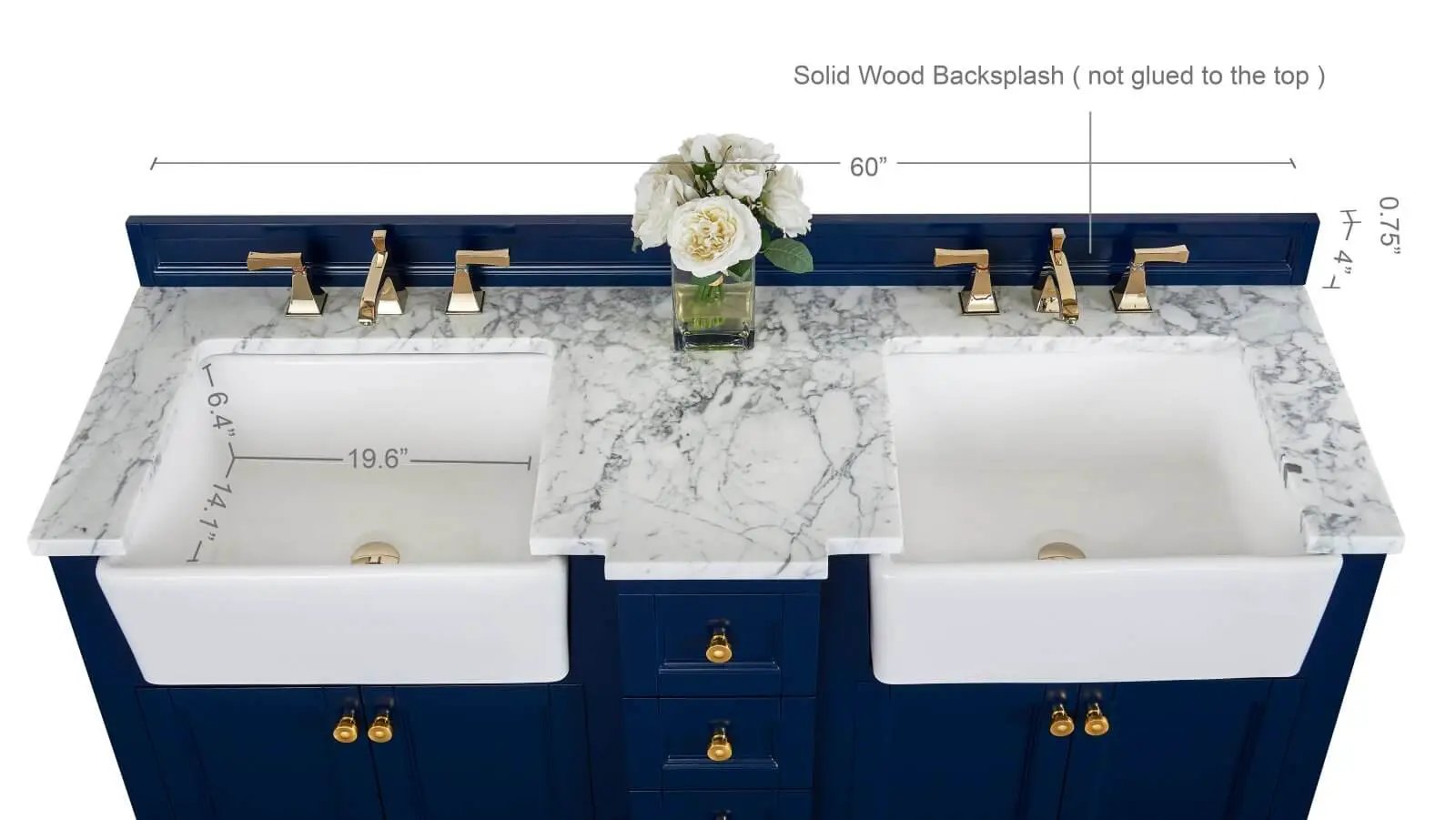 Adeline 60" Bath Vanity Set by Ancerre Designs