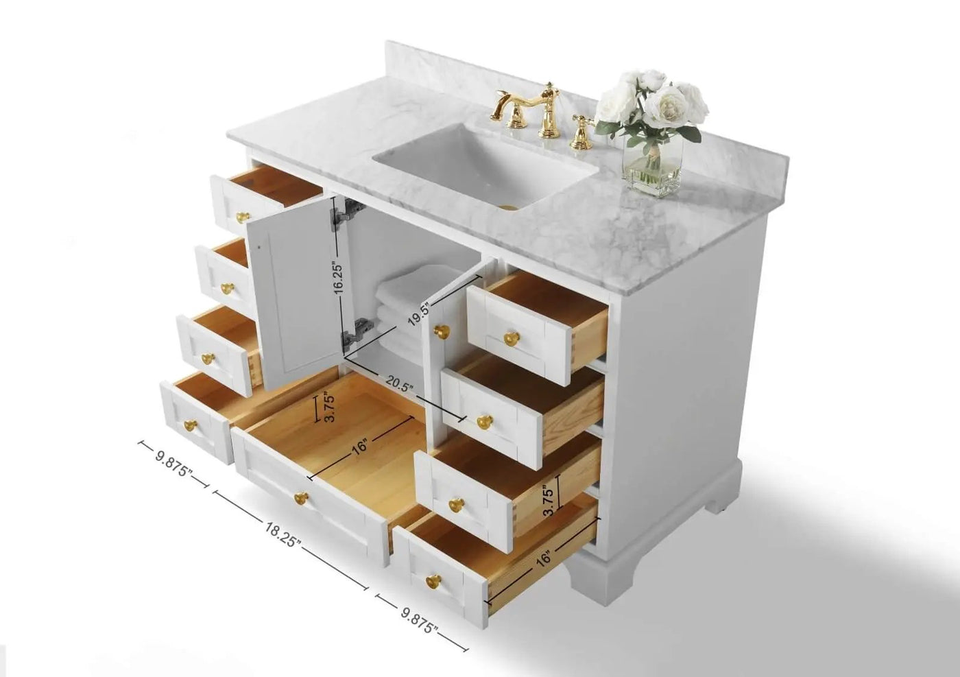 Audrey 48" Bath Vanity Set by Ancerre Designs