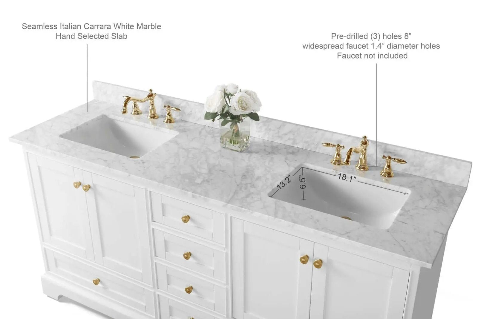 Audrey 72" Bath Vanity Set by Ancerre Designs